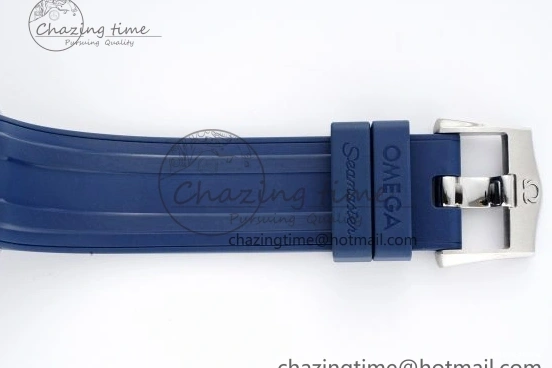 0305 SmartChoice Seamaster Diver 300M ZF 1:1 Best Edition Blue Ceramic Gray Dial on Blue Rubber Strap A 7735